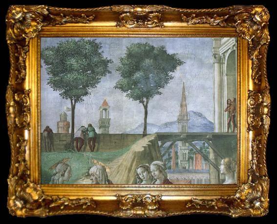 framed  Domenicho Ghirlandaio Details of Heimsuchung, ta009-2